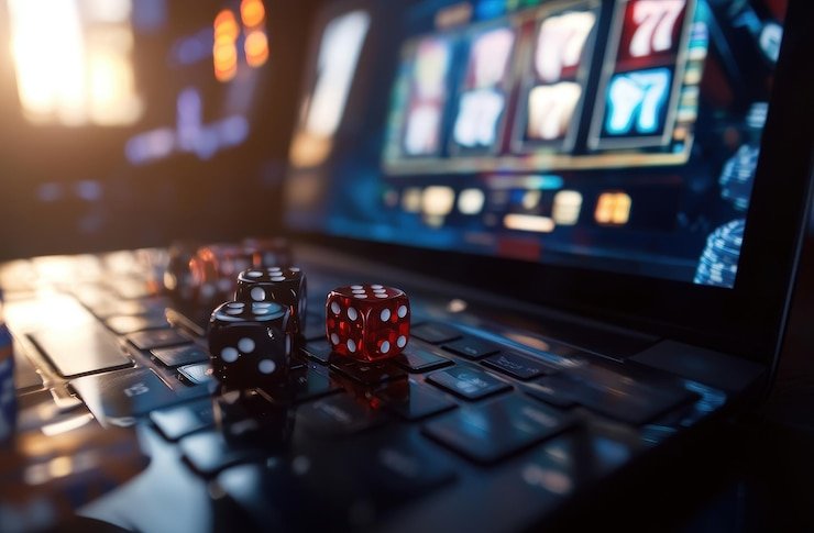 Tampilan permainan Galactic Gems di naga26 dengan simbol luar angkasa dan reel yang bersinar